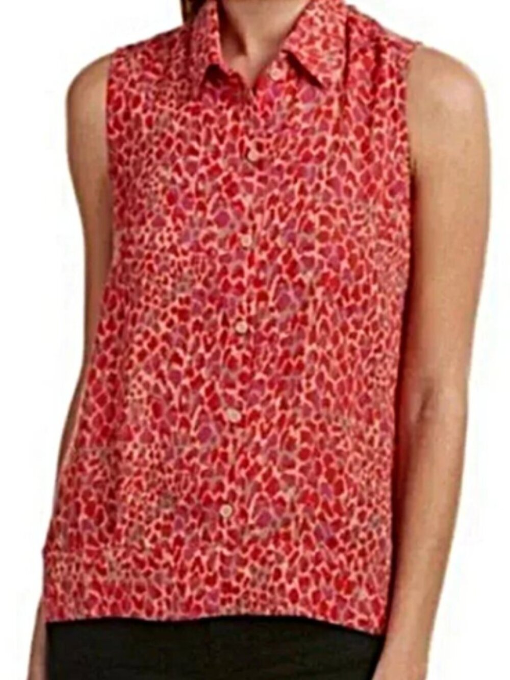 Cabi Heartbreaker Sleeveless Blouse size S